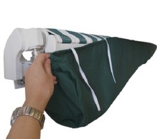 Protective Awning Rain Cover Storage Bag Plain Green Ivory 1.5m to 5m