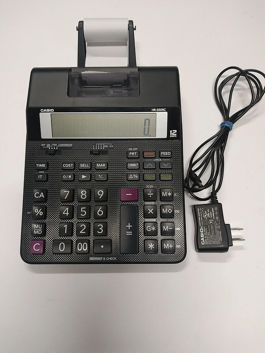 Casio Office Products HR 200RC Mini Desktop Printing Calculator w