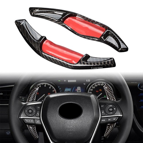Steering Wheel Shift Paddle Carbon Fiber For Toyota Camry Corolla RAV4 18-20 po