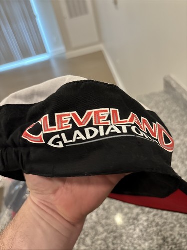 Cleveland Gladiators 2 Panel Hat Red Black White Sword Logo Arena Football - Picture 7 of 11