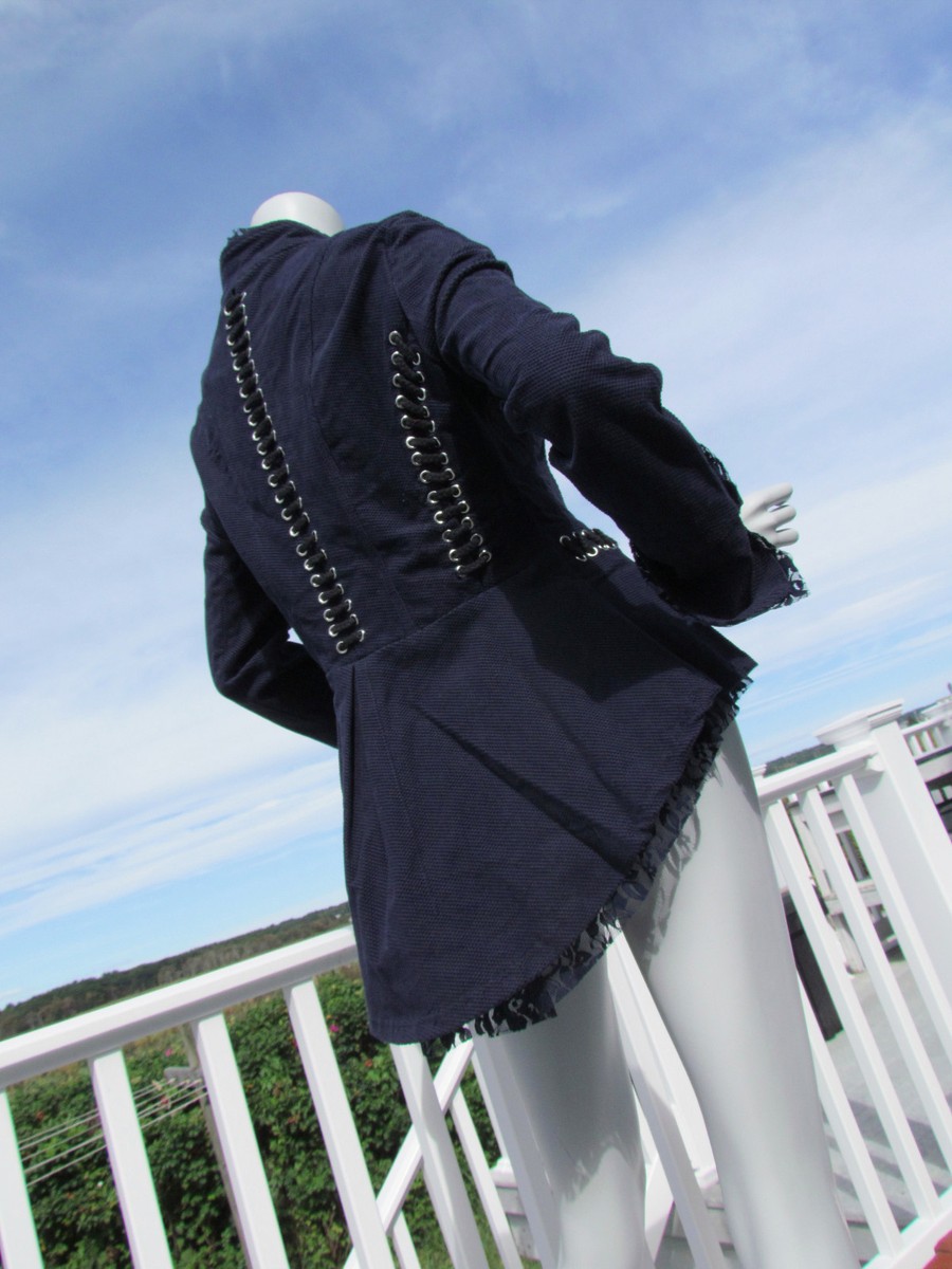 NEW S PYRAMID COLLECTION riding jacket Victorian steampunk blue