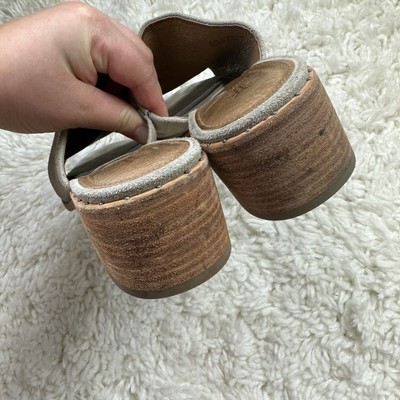 Frye Lucia Mule Tan Suede Studded Heeled Size 8.5 | eBay