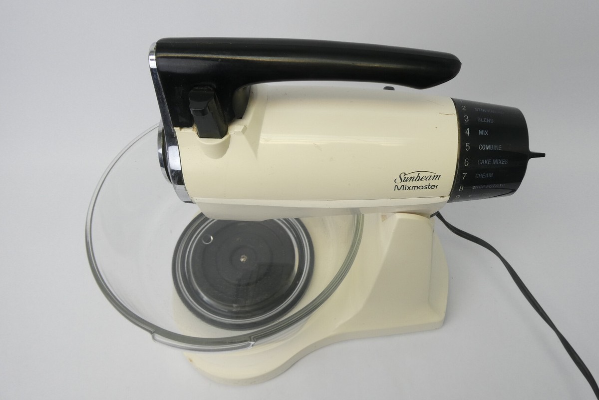 Vintage Used Sunbeam Mixmaster Working Electric Kitchen Mixer with