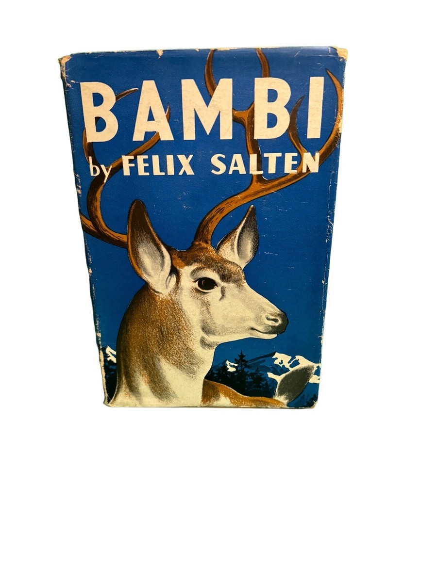 Vintage BAMBI Hardback Book 1929 Felix Salten Illustrator Kurt