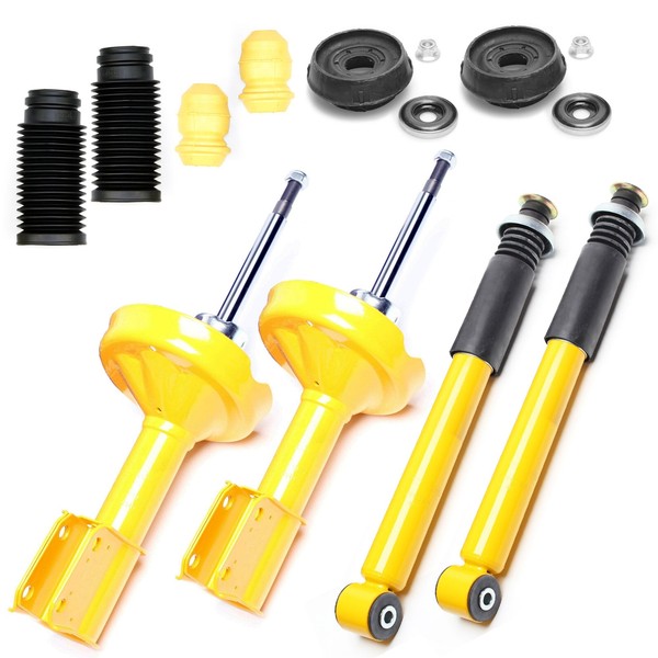 4X TA Sport-StoßDÄMpfer GAS Vorne Hinten + Domlager + Staubschutz - Clio II-image