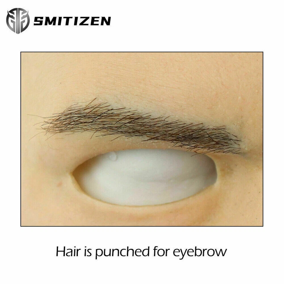 SMITIZEN Realistic Silicone Human Skin Lifelike Men Mask With Beard For Cosplay  - Image 3 of 4