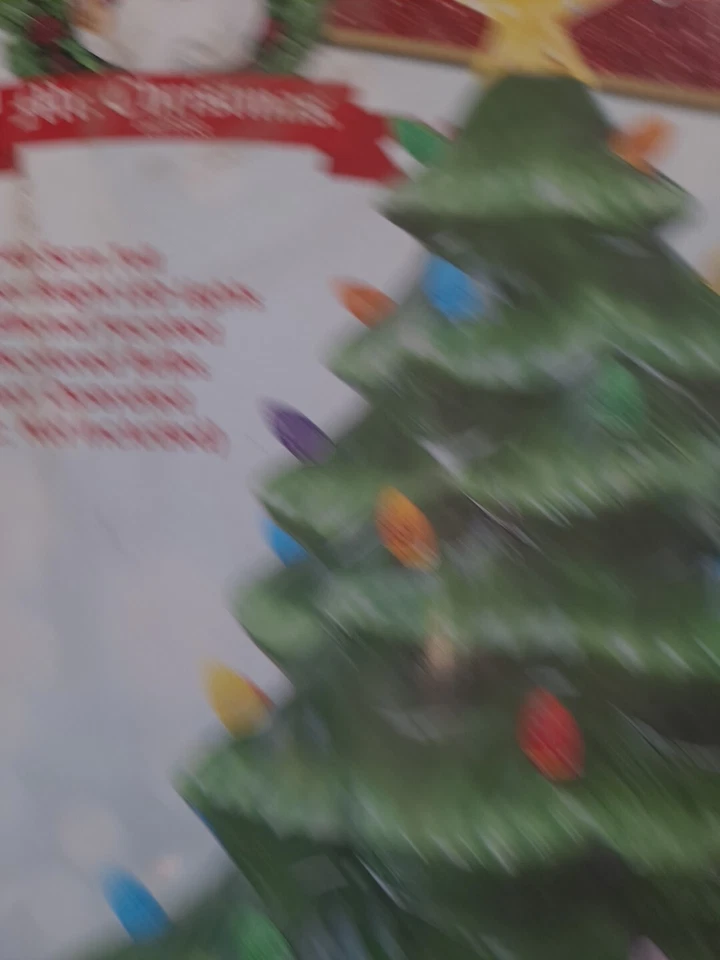 Mr Christmas Nostalgic Ceramic Christmas Tree Pink Large 16” Multicolor Bulbs - Image 2 of 4