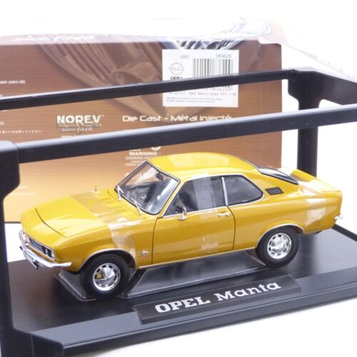 Norev 1:18 183620 Opel Manta A 1971 ockergelb in OVP EX5723 - Bild 2 von 7