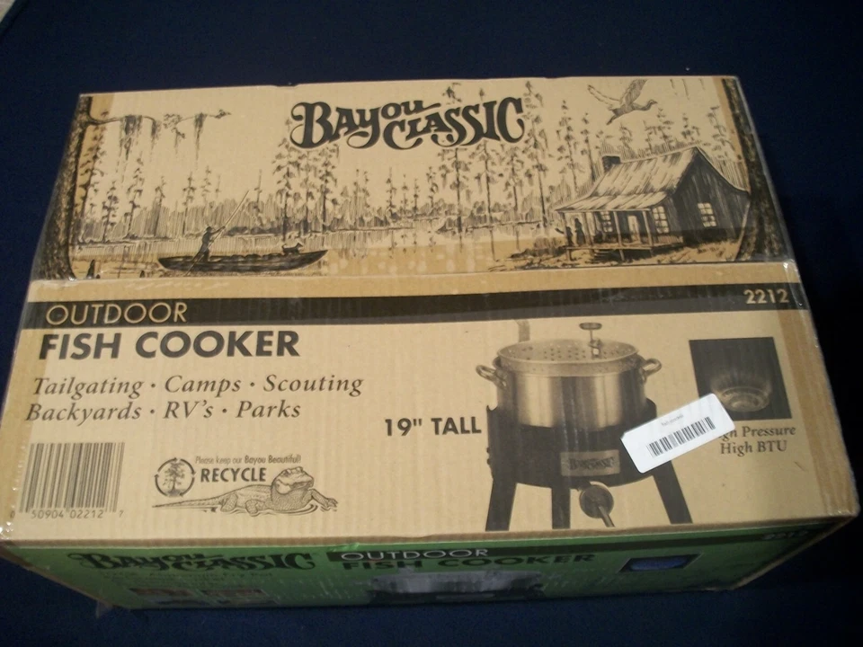 BAYOU CLASSIC COCINA DE PESCADO AL AIRE LIBRE 10 Qt Olla de aluminio Cocina de gas al aire libre ¡NUEVA! Foto 3 de 4