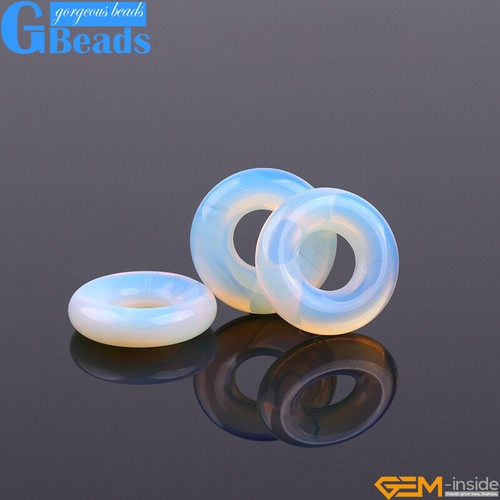 Donuts Chakra Semi Precious Scraping Beads Jewelry Making Beads 15" 3pcs 20mm - Picture 61 of 88