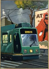 SERGIO CECCOTTI - Scena Urbana Con Tram
