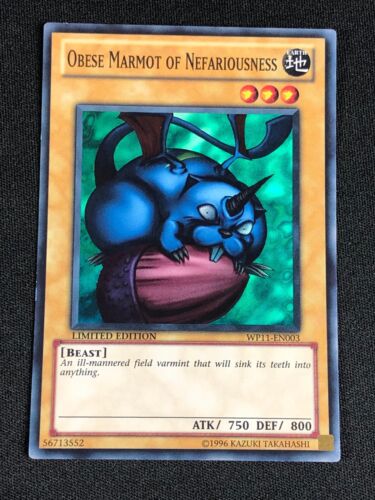 YUGIOH OBESE MARMOT OF NEFARIOUSNESS WP11-EN003 SUPER NM - Picture 1 of 2