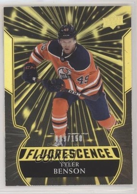 2020-21 Upper Deck Fluorescence Gold /150 Tyler Benson #F-9 Rookie RC 5me