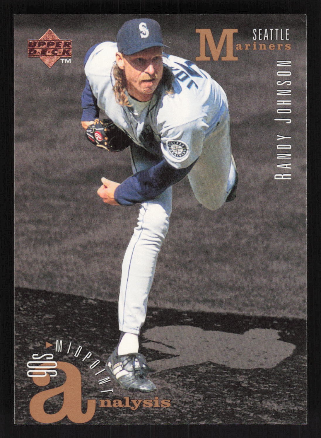 1995 Upper Deck #102 Randy Johnson 90's Midpoint Analysis Card TCCCX