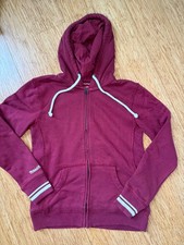 NEW MITCHELL & NESS WOMENS BURGUNDY STARTER FULL-ZIP HOODIE JACKET, LARGE