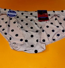 NEW Maidenform Pink Polka Dot Barely There Bikini Panties / Extra Large/ 8/ 13