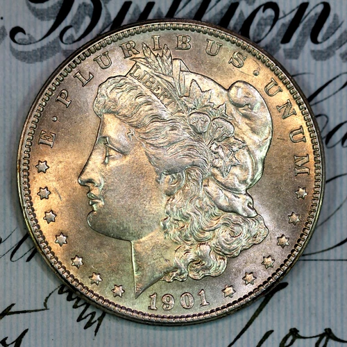 * 1901-S * NEAR+ GEM BU MS MORGAN SILVER DOLLAR * FROM ORIGINAL COLLECTION