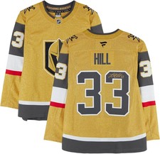 Adin Hill Vegas Golden Knights Autographed Gold Fanatics Premium Jersey