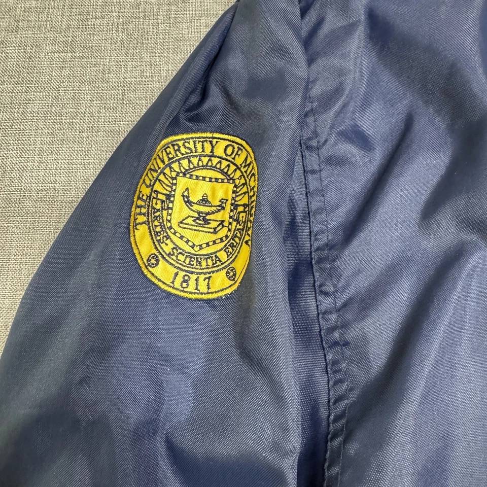 Chaqueta cortavientos pulóver Wolverines de colección años 90 de la Universidad de Michigan grande Foto 4 de 4