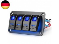 Eeekit 4 Gang Wippschalter Panel, 5 Polige Ein Aus Kfz Schalter Mit