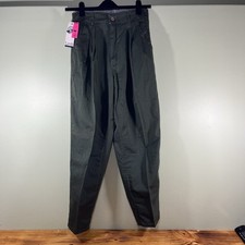 Vintage 1988 Levi  s Dockers Pleated Pants Green Khaki NOS Sz 10 See Photos READ