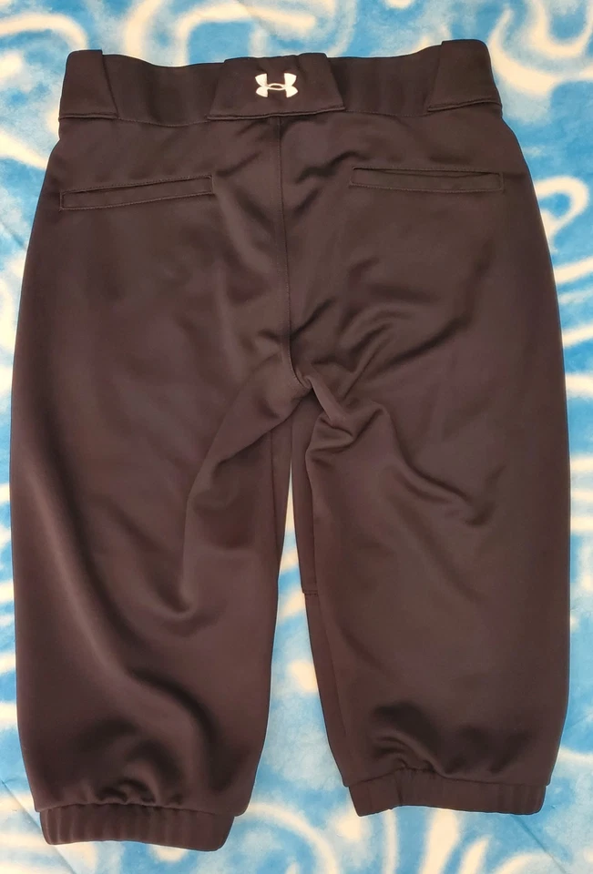 Under Armour Black Short Softball Pants Youth Medium Girls New Without Tags - Image 2 of 4