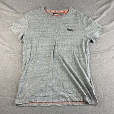 Superdry T-Shirt Size XL Grey Good Condition Short Sleeve Casual Outdoor Cotton