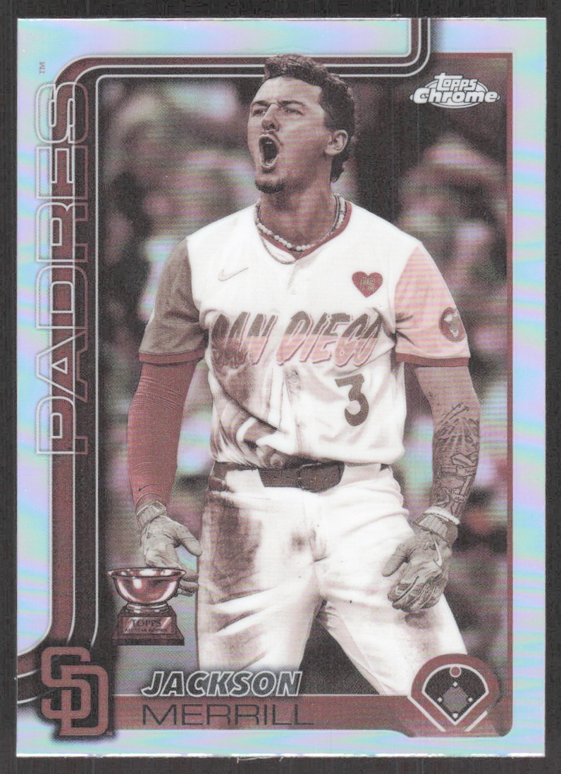 2025 Topps Chrome Sepia Refractor Jackson Merrill San Diego Padres #61