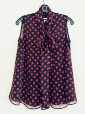 McQ Alexander McQueen Polka-Dot Blouse, red, S (IT 38)