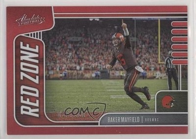 2019 Panini Absolute Red Zone Red Spectrum 29/100 Baker Mayfield #6 0gg