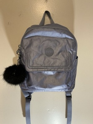 A Rare HTF Modern Vintage Bluish Small Kipling Matta Up Backpack