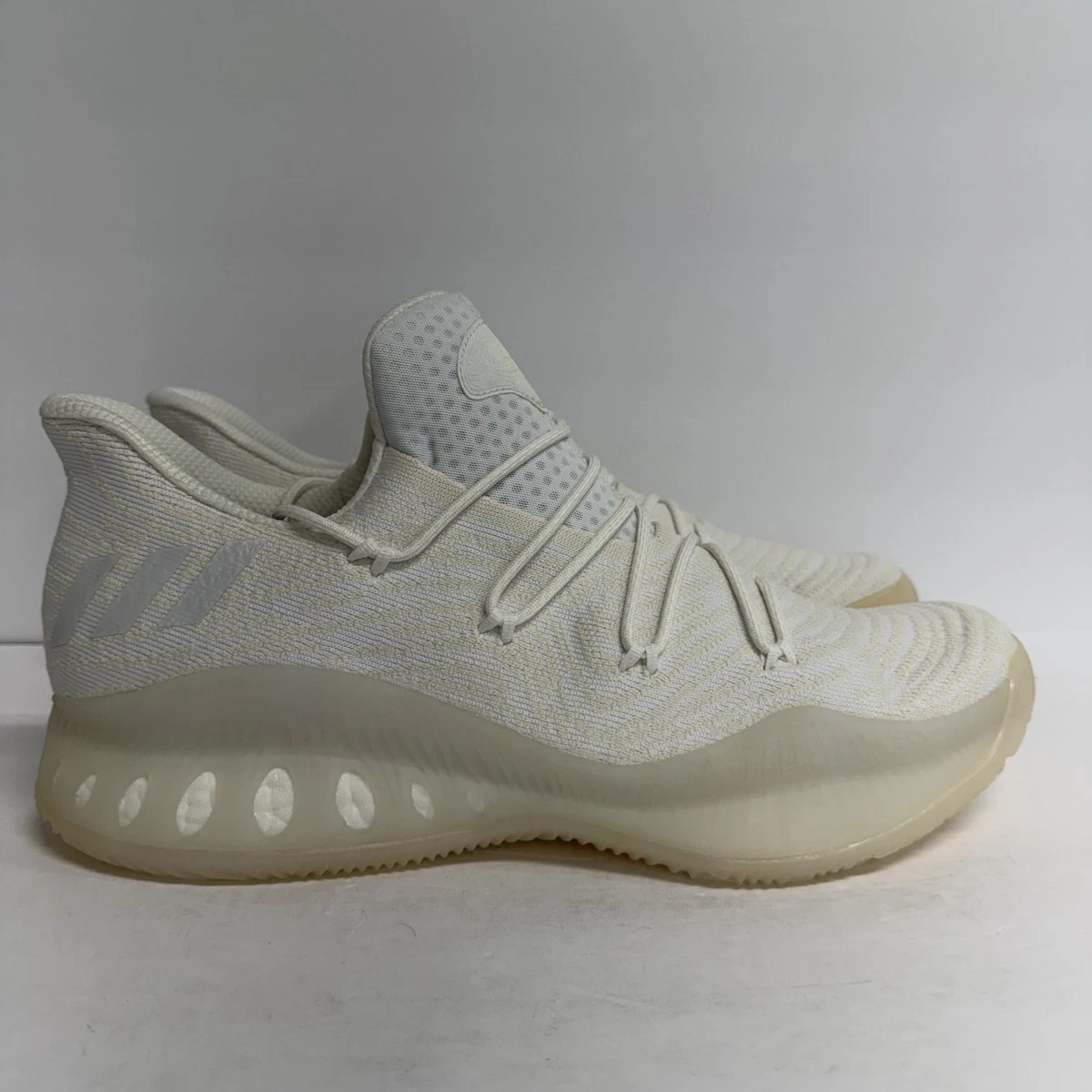 Adidas SM Crazy Explosive White Low C00443 Mens Size 19 Ultra Boost Shoes NWOB adidas Crazy Explosive Low Primeknit PK White Blue Boost Men  main image 4