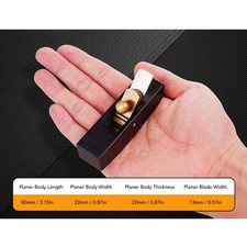 —Small Hand Planer High Speed Steel Round Base Portable Wood Trimming