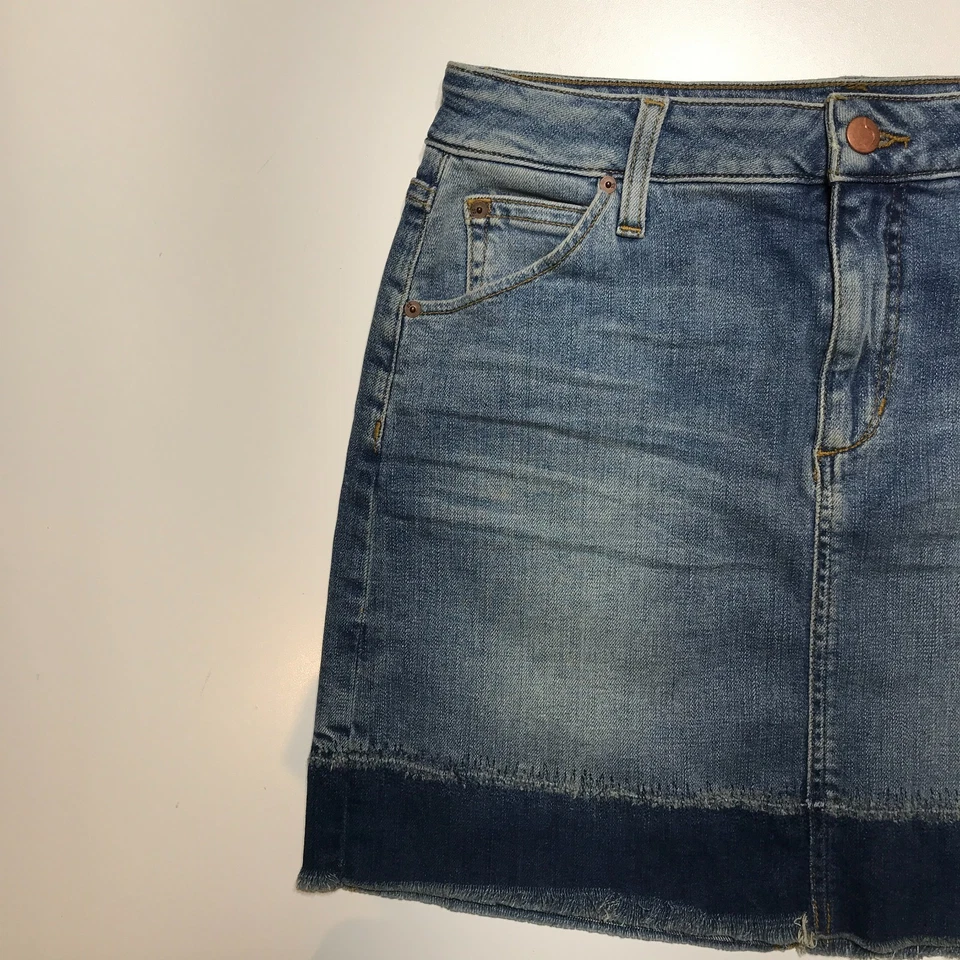 Joe's джинсы юбка женщин W29 Wasteland высоты двухцветный джинсовой ткани необработанный кромки мини - Изображение 3 из 4