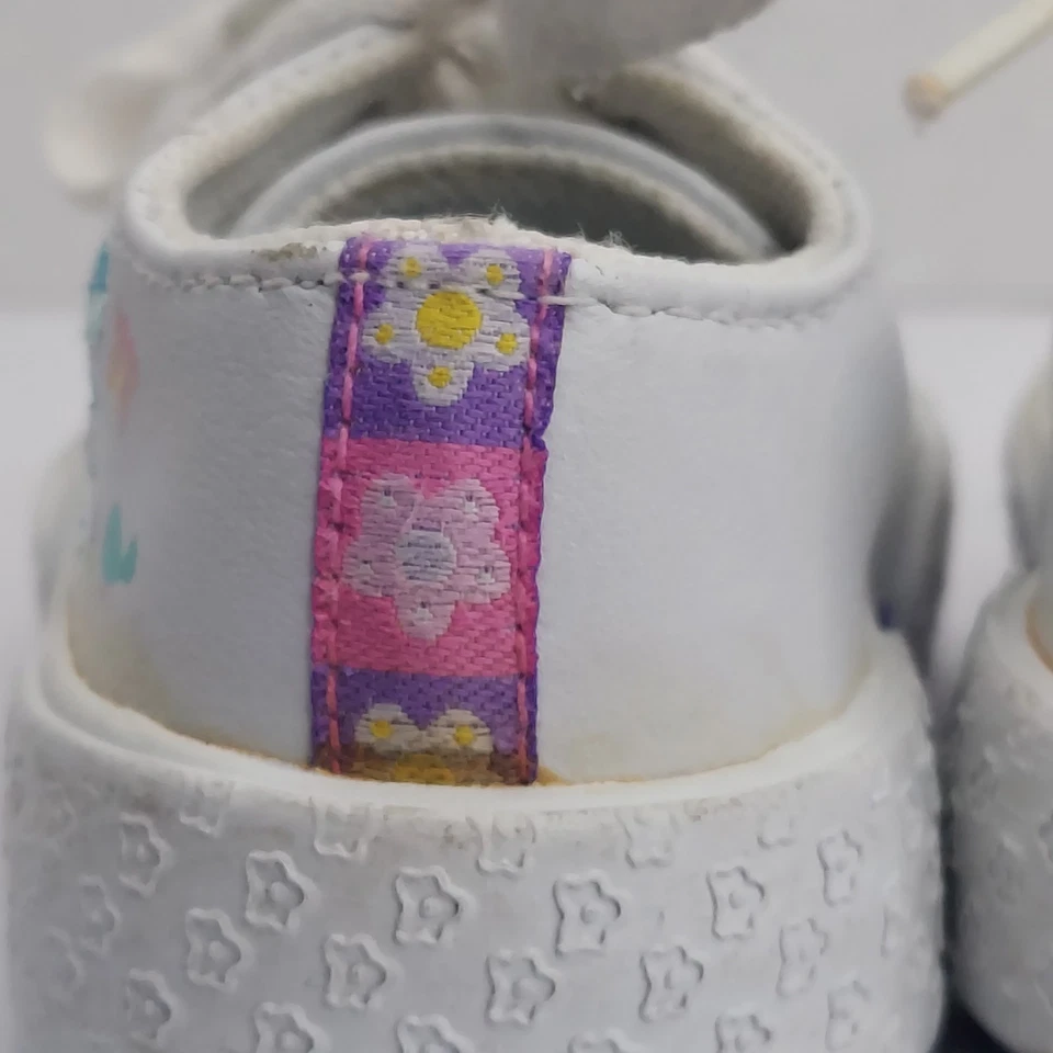 Vintage Blues Clues Infant Girls Sneaker Shoes Size 3 Pink Purple Flowers Dog - Image 4 of 4