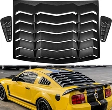 Rear and Side Window Louvers Sun shade Scoop Cover for Ford Mustang 2005-2014