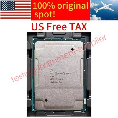 Intel Xeon Gold 6149 CPU 3.10 GHz 16-Core sr3g2 lga-3647 c621 server   processor