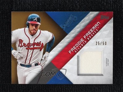 2018 Topps Major League Material Series 1 Gold 25/50 Freddie Freeman 16q7