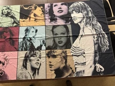 Taylor Swift Eras Tour Cloth Tapestry 58"x36" with Hanging Clips Eras Tour