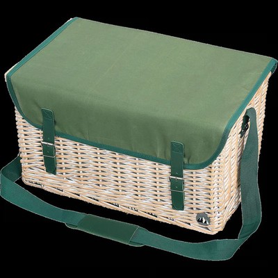 cilio Picnic Hamper Ponza, Sleeps 4, Wicker Braided Hamper, Dec...