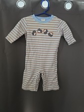 gymboree vintage stiped w/Penguins romper 3-6months