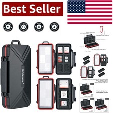 Weather-Resistant Memory Card Case with Customizable Inserts for Optimal Storage