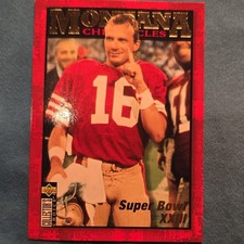 Upper Deck 1995 Collector's Choice Joe Montana Chronicles JM7 49ers NFL SB XXIII