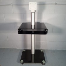 Spectral TV Glass Stand On Wheels