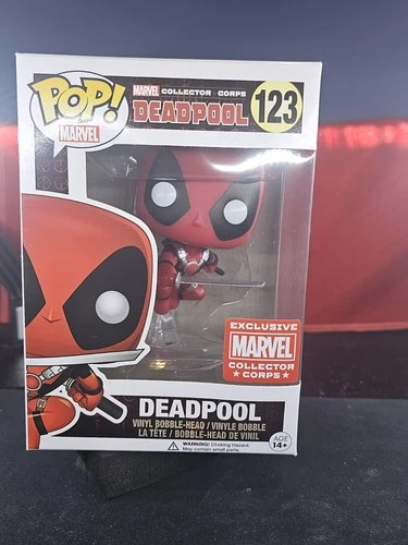 Pop! Mavel Deadpool Collector Corps Exclusive #123 Vinyl Figure Funko