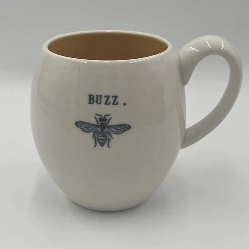 RAE DUNN BEE BUZZ MAGENTA EXCLUSIVE M MUG COFFEE CUP - VINTAGE RARE
