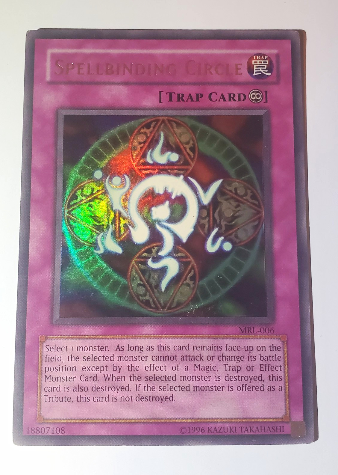Konami Yu-Gi-Oh! Spellbinding Circle MRL-006 Magic Ruler Ultra Rare Holo 1st