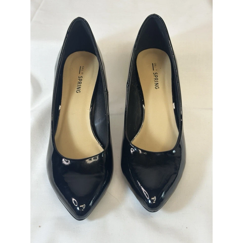 Zapato de vestir para mujer Call It Spring talla 7 negro punta tacón Foto 2 de 4