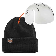 Ergodyne 6811Zi Knit Cap With Bump Cap, Universal, Black