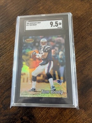 2002 Bowman's Best - Tom Brady #71 Refractor SGC 9,5